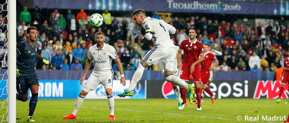 Ramos scoring europiskSuperCup